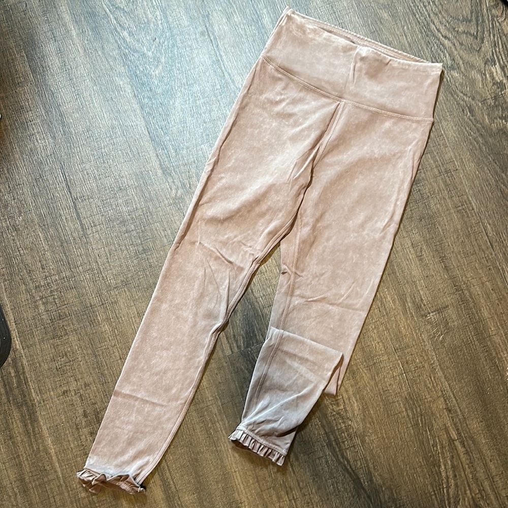 Joy Lab Ruffle Leggings - Small - tan leggings
